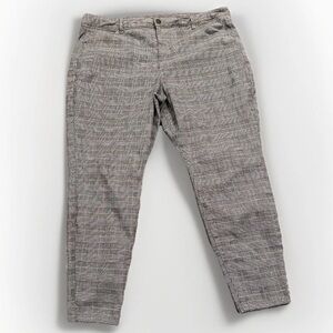 American Eagle Plaid Pants Women's Plus Size 24 Hi Rise Jegging Classic Preppy